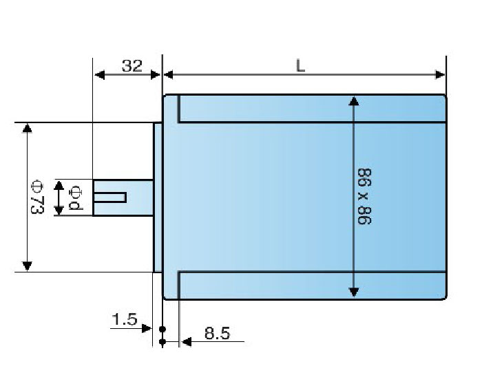 86BYG350A 86BYG350B 86BYG350C 3-phase Motor